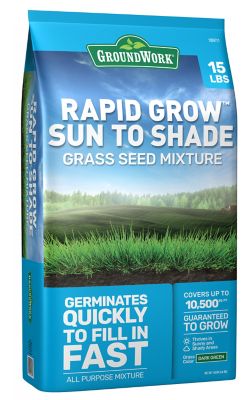 GroundWork 15 lb. Sun and Shade Coated Grass Seed Mix, North Great grass seed!