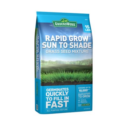 GroundWork 15 lb. 10,500 sq. ft. Sun and Shade Coated Grass Seed Mix, North