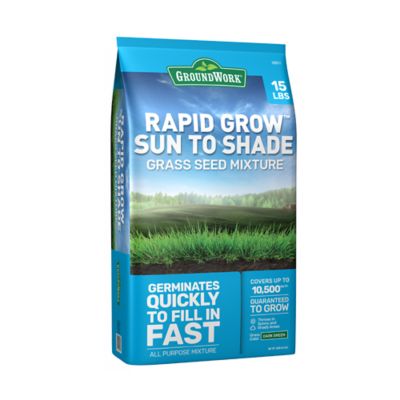 GroundWork 15 lb. Sun and Shade Coated Grass Seed Mix, North