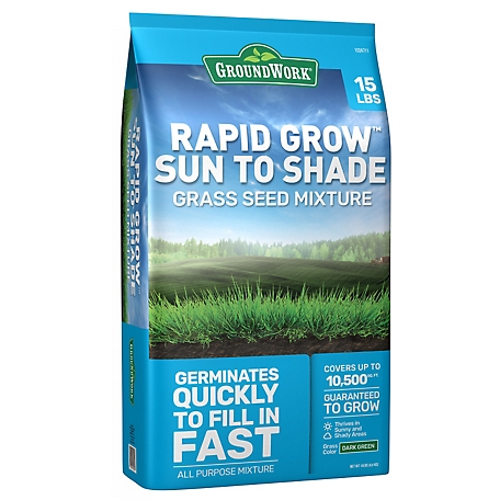 GroundWork 15 lb. Sun and Shade Coated Grass Seed Mix, North