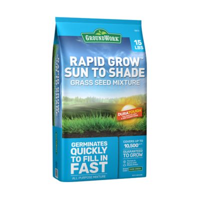 GroundWork 15 lb. Rapid Grow Sun to Shade Mix Grass Seed, South