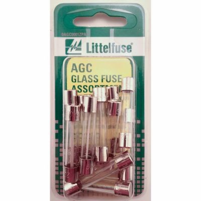Littelfuse Assorted AGC Series Glass Fuse Set, 15 pc.