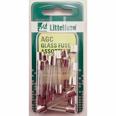 Littelfuse AGC Series Glass Fuse Assortment, 15 pc.