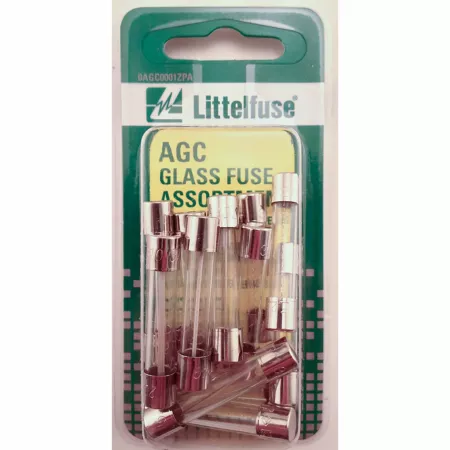 Littelfuse AGC Series Assorted Glass Fuse Set 15 Piece. Automotive Fuses