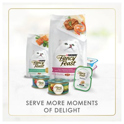 Image showing 9 th Purina Fancy Feast Grilled Wet Cat Food Poultry and Beef Collection Wet Cat Food Variety Pack