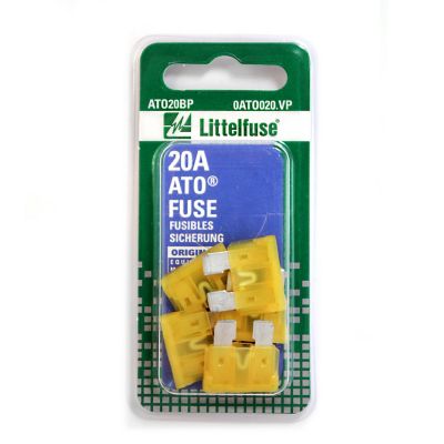 Littelfuse ATO 20A Blade Fuses, 5 pc.