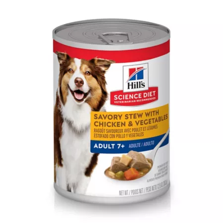 Hill's Science Diet Senior Savory Chicken and Vegetable Stew Wet Dog Food 12.8 oz. Wet Dog Food