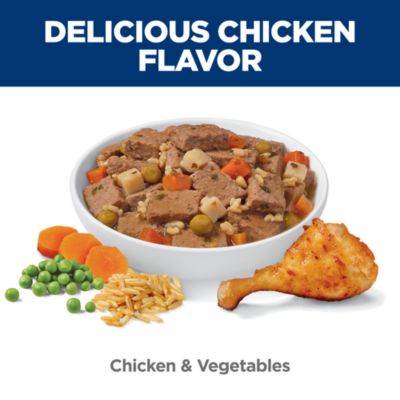 Image showing  Senior Chicken and Vegetables Savory Stew Wet Dog Food, 12.8 oz.