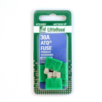 Littelfuse 30A ATO Blade Fuses, 5 pc.