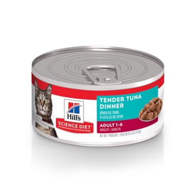 Hill's Science Diet Adult Tender Tuna Chunks Wet Cat Food, 5.5 oz. Can