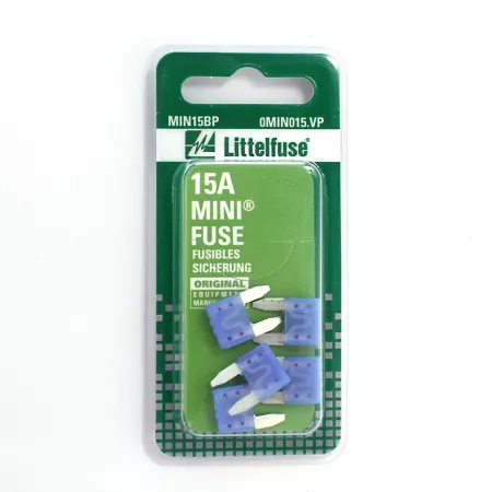 Littelfuse 15A mini-blade fuses 5 pieces. Automotive Fuses