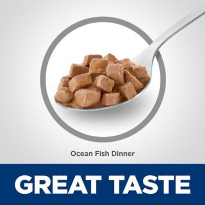 Image showing  Adult Cat Food, Tender Ocean Fish Dinner, Canned, 5.5 oz.