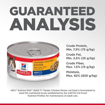 Image showing  Senior 7+ Cat Food, Tender Chicken Dinner, Canned, 5.5 oz.