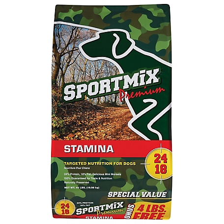 Sportmix Stamina Adult Performance Mini Chunk Chicken and Pork Recipe Dry Dog Food
