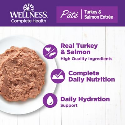 Image showing  Adult Natural Grain-Free Turkey and Salmon Pate Wet Cat Food, 5.5 oz. Can