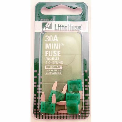 Littelfuse Mini 30A Blade Fuses, 5 pc.