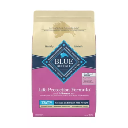 Blue Buffalo Life Protection Small Breed Adult Chicken and Brown Rice Recipe Dry Dog Food Natural Ingredients Dry Dog Food