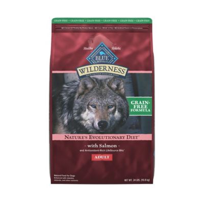 Blue Buffalo Wilderness Adult High-Protein Dry Dog Food with Real Salmon, Grain-Free, Salmon