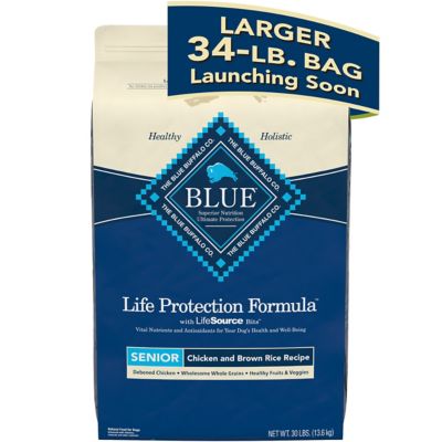 Blue Buffalo Life Protection Formula Natural Senior Dry Dog Food, Chicken and Brown Rice