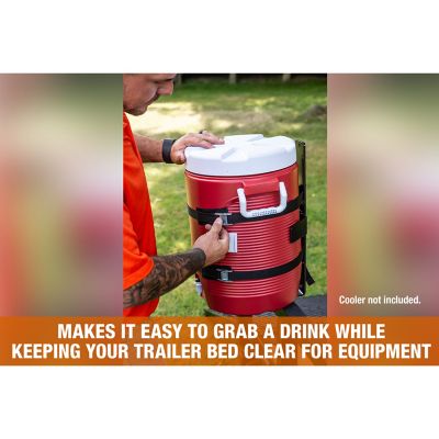 Image showing  50 lb. Capacity Steel Water Cooler Rack for Open/Enclosed Landscape Trailers