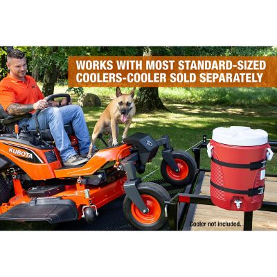 Image showing  50 lb. Capacity Steel Water Cooler Rack for Open/Enclosed Landscape Trailers