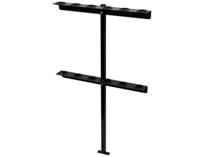 Buyers Products Vertical Steel Hand Tool Rack for Open Landscape Trailers