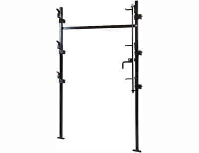 Buyers Products 3-Position Snap-In Lockable Steel Trimmer Rack for Open Landscape Trailers, Black