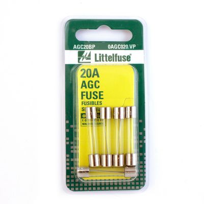 Littelfuse AGC Series 3AG 20A Fuses, 5 pc.