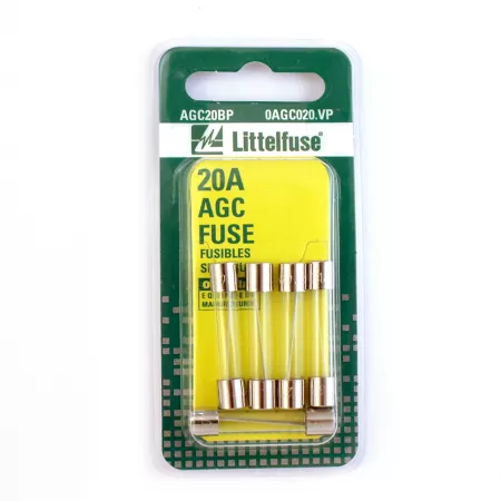 Littelfuse 20A AGC 3AG series fuses 5 pieces. Automotive Fuses