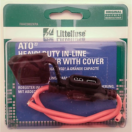 Littelfuse 12 Gauge ATO Heavy-Duty In-Line Fuse Holder with Cover