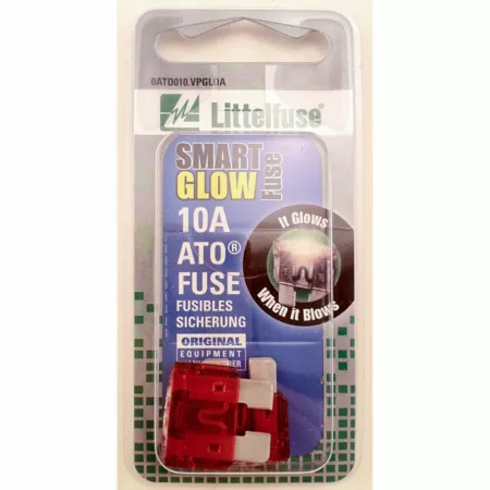 Littelfuse Smart Glow ATO 10A Blade Fuses 2 pcs. Automotive Fuses