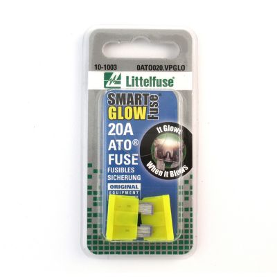 Littelfuse 20A Smart Glow ATO Blade Fuses, 2 pc.