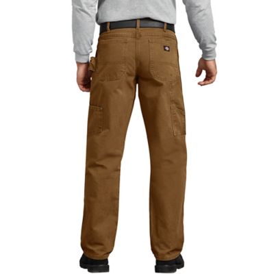 Image showing  Men's Relaxed Fit Mid-Rise Straight Leg Sanded Duck Carpenter Work Jeans
