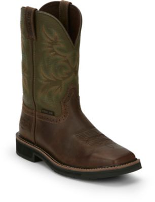 Justin Men's Driller Cowhide Stampede Collection Work Boots, 11 in.