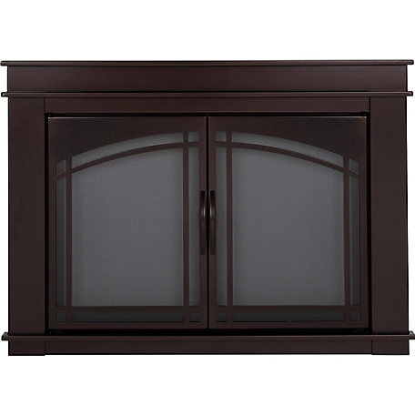 Pleasant Hearth Fenwick Collection Fireplace Glass Door, Large