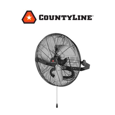 Image showing  18 in. 3-Speed Indoor Wall-Mounted Barn Fan