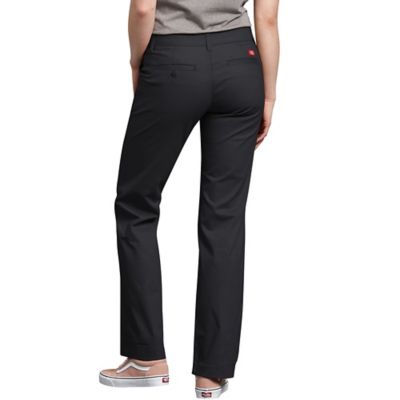 Image showing  Mid-Rise Relaxed Straight Stretch Twill Pants