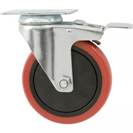 Waxman Pivot Titan 5 in 330 lb Capacity with Braked Polyurethane Casters Casters