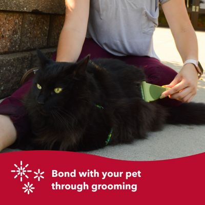 Image showing 5 th Safari Shed Magic De-Shedding Tool for Cats with Medium to Long Hair, W6128