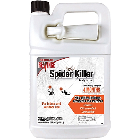 Bonide Spider Killer, 128 oz Ready-to-Use Spray for Indoors & Outdoors, Long Lasting Formula Kills on Contact