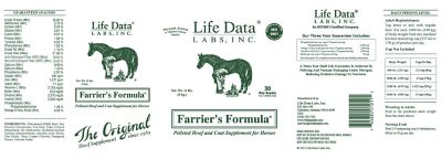 Image showing  Farrier's Formula Original Strength Pelleted Hoof and Coat Supplement for Horses, 11 lb.