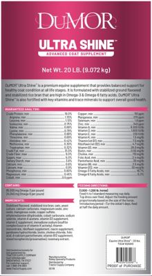 Image showing  Ultra Shine Skin and Coat Supplement for Horses, 20 lb.