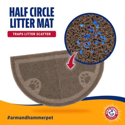 Image showing  Half Circle Cat Litter Mat