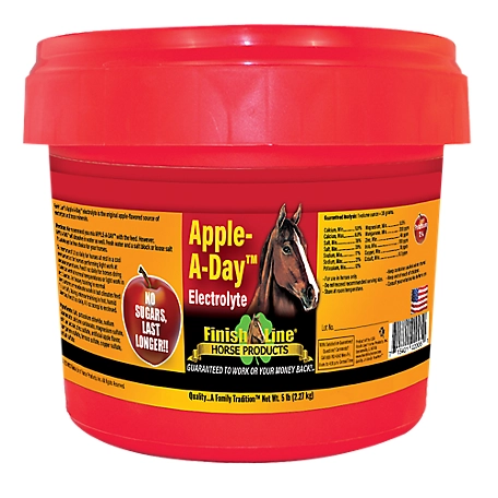 Finish Line Apple-A-Day Electrolyte Horse Supplement, 5 lb.