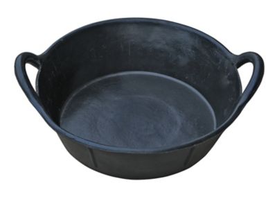 Double-Tuf 3 gal. Rubber Feeder Pan with Handles