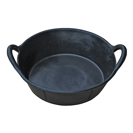Double-Tuf 3 gal. Rubber Feeder Pan with Handles