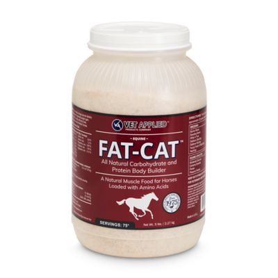 Vet Applied Products Co. FAT-CAT Equine Body Builder Horse Supplement, 5 lb.
