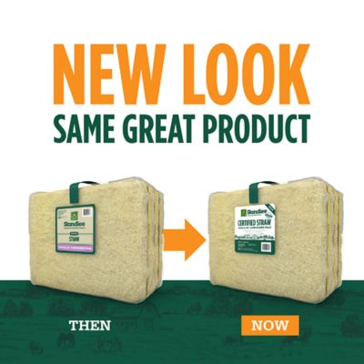 Image showing  Premium Products Certified Straw Grab and Go Compressed Bale Animal Bedding, 3.6 cu. ft.