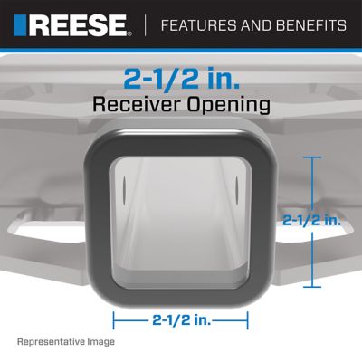 Image showing  Towing Receiver Reducer Adapter, Class V, Reduces from 2-1/2 in. to 2 in.