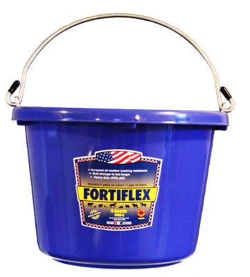 Fortiflex 8 qt. Heavy-Duty Multipurpose Feed/Water Bucket, Blue